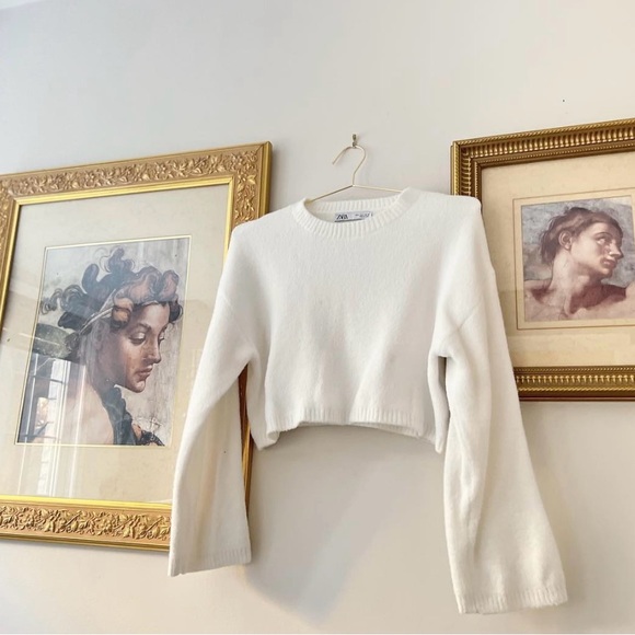 ZARA white Sweater - Picture 3 of 4